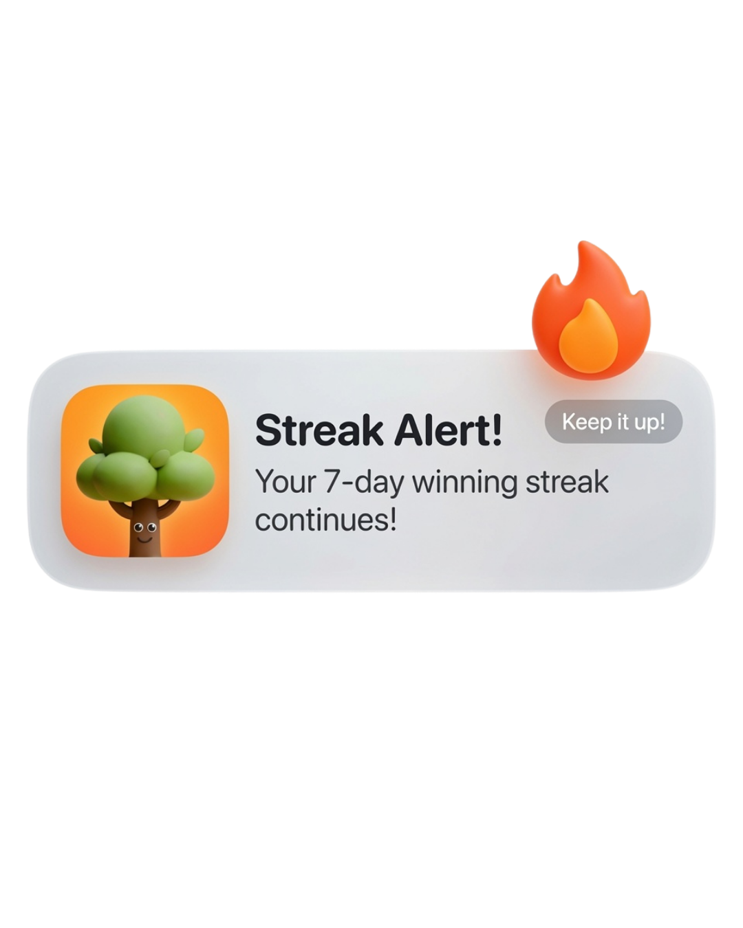 Grove streak alert notification